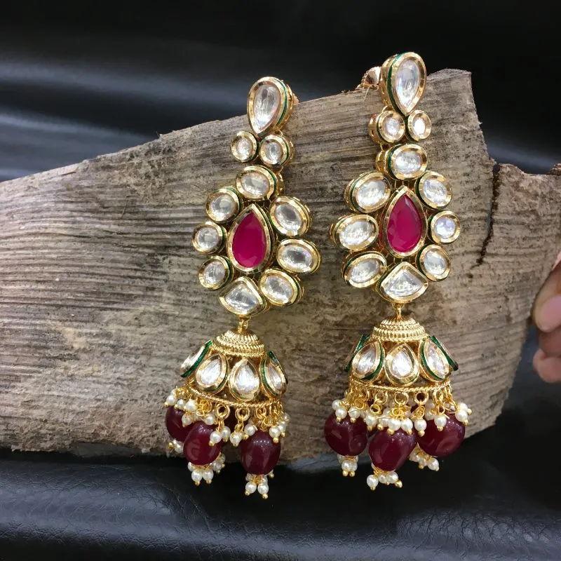 Ruby Kundan Choker Set  13963-1054