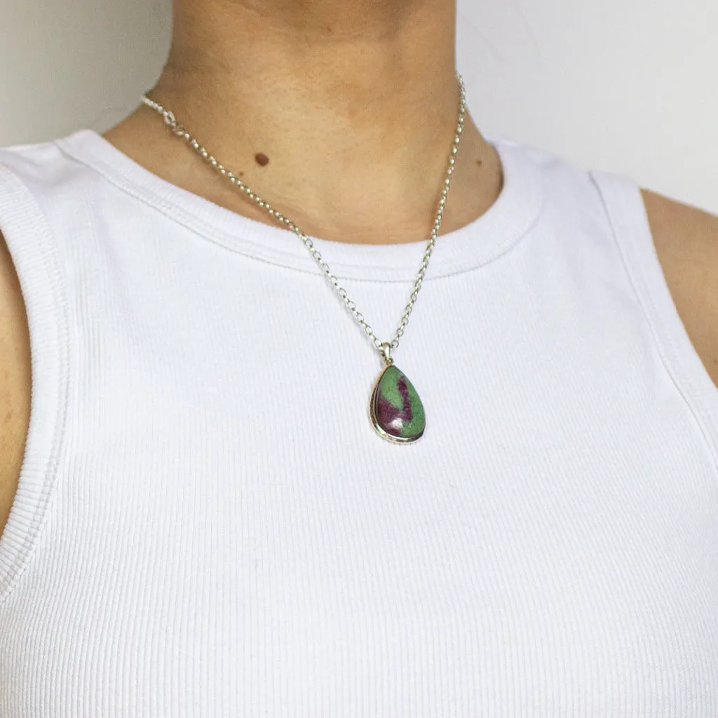 Ruby Zoisite Pendant