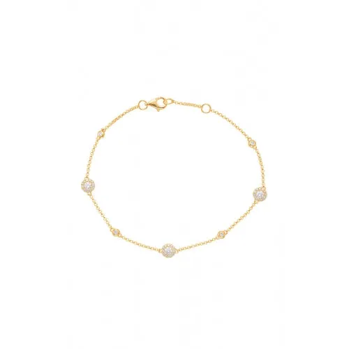 S. Kashi and Sons Diamond By The Yard Bracelet B4422YG