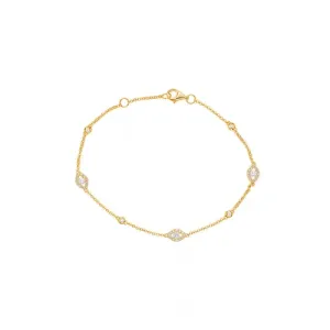 S. Kashi and Sons Diamond By The Yard Bracelet B4424YG