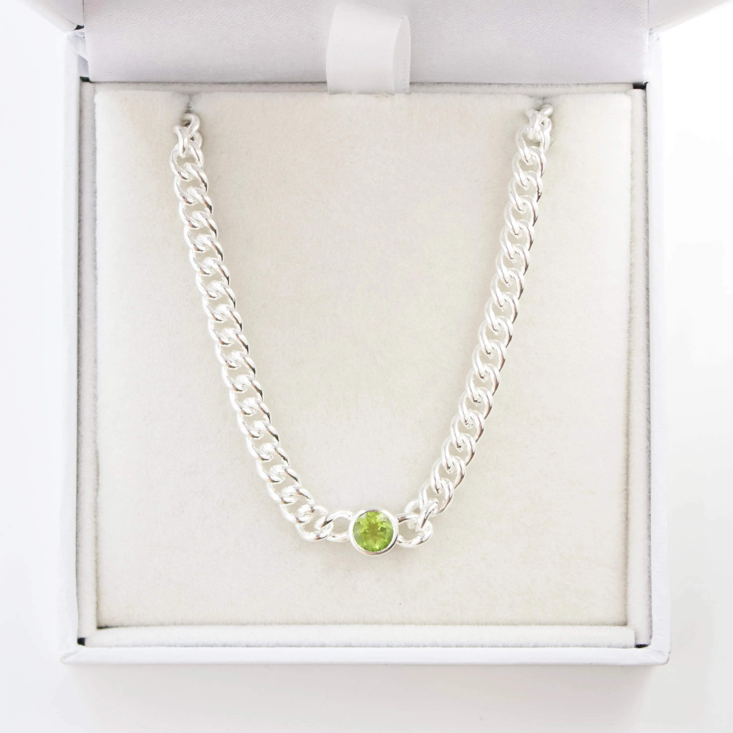 SAMPLE SALE- Peridot Curb Chain