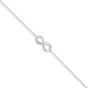 Silver Infinity Anklet