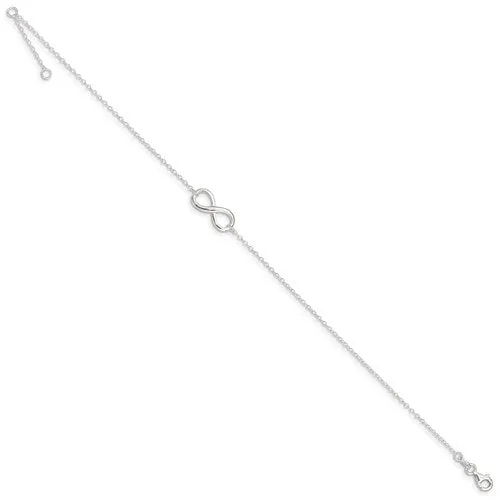 Silver Infinity Anklet