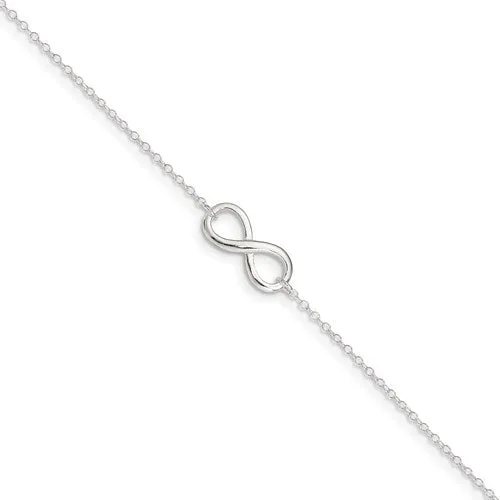 Silver Infinity Anklet