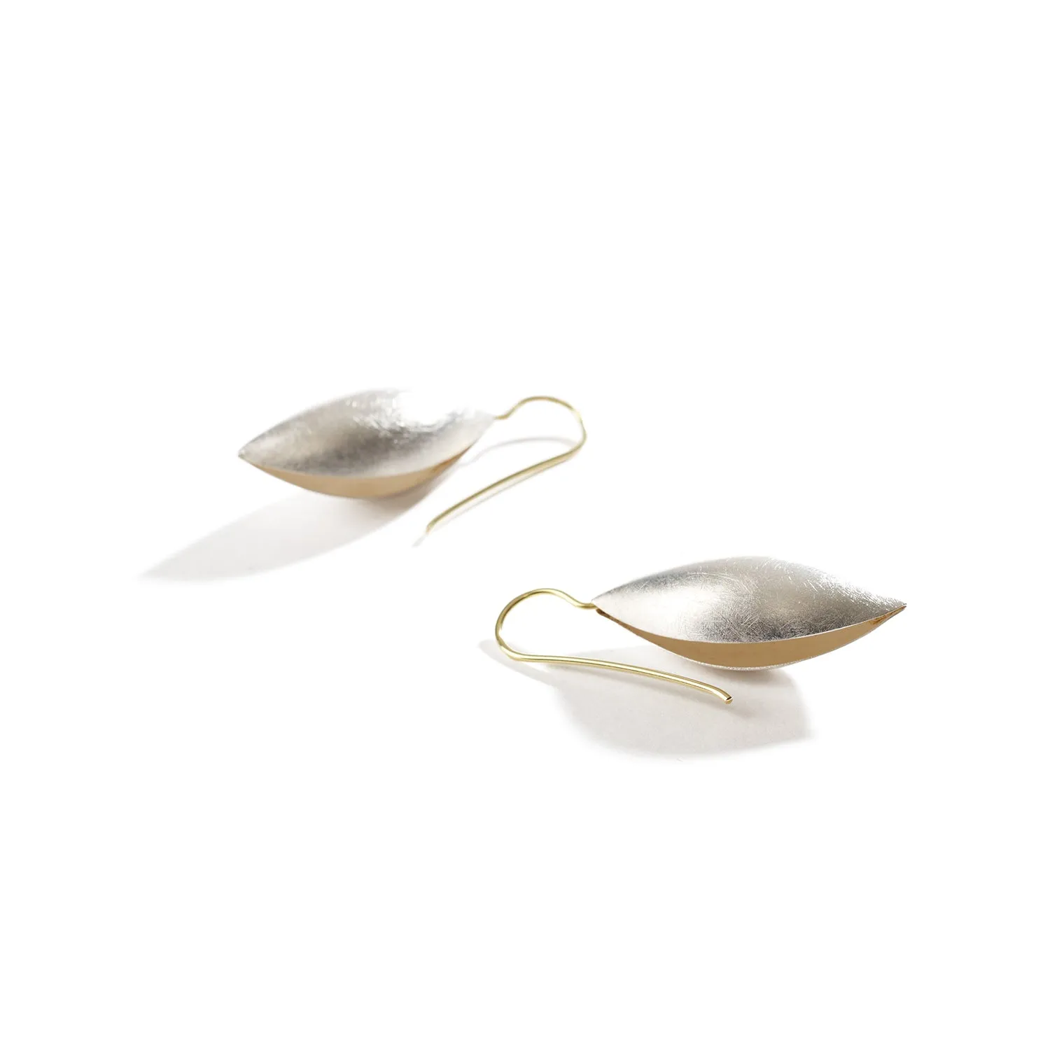 Sterling Silver Cocoon Pendant Earrings~32mm