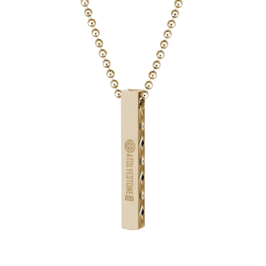 Sunbeam Bar Pendant in Gold (Pendant only)