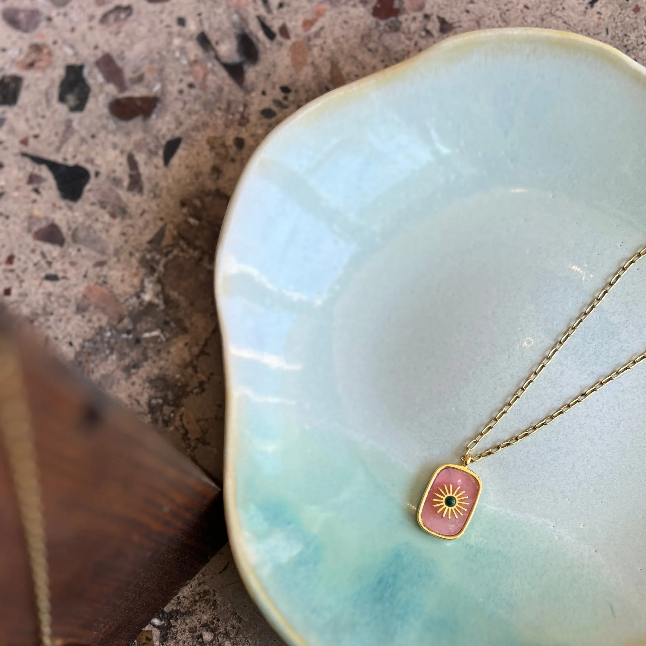 Sunburst Gemstone Necklace