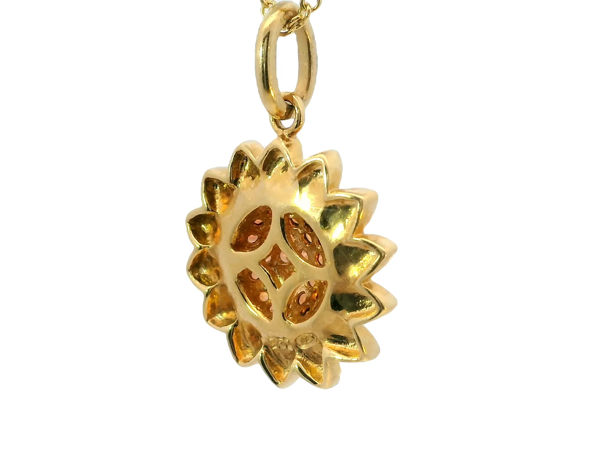 Sunflower Gemstone Necklace
