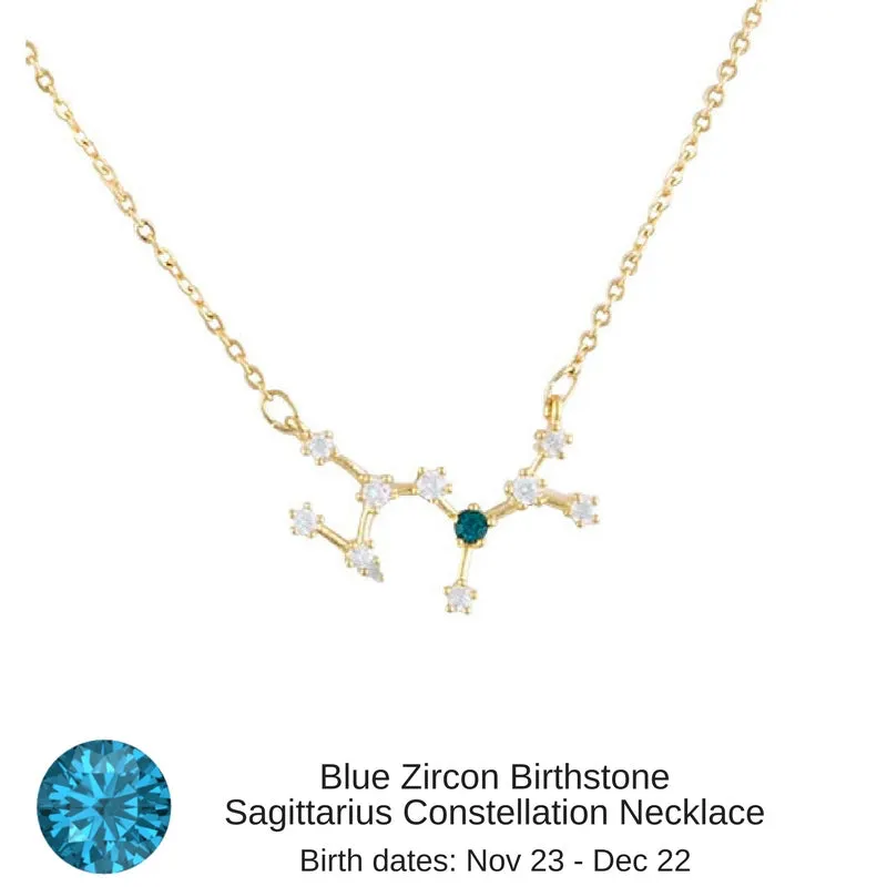 Taurus Constellation Zodiac Necklace with Emerald Birthstone - "Star Candy"