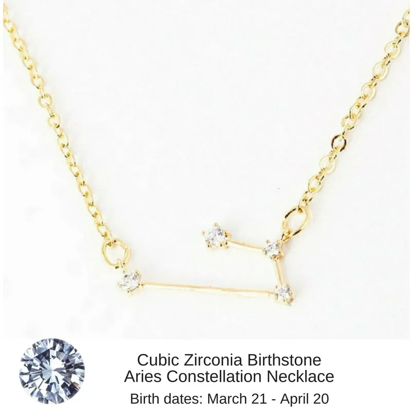 Taurus Constellation Zodiac Necklace with Emerald Birthstone - "Star Candy"