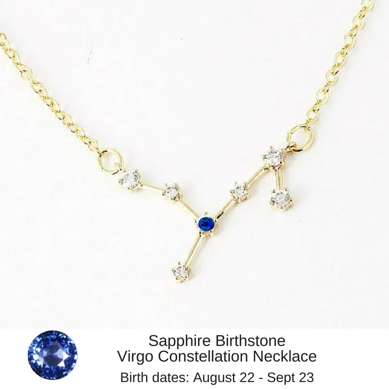 Taurus Constellation Zodiac Necklace with Emerald Birthstone - "Star Candy"