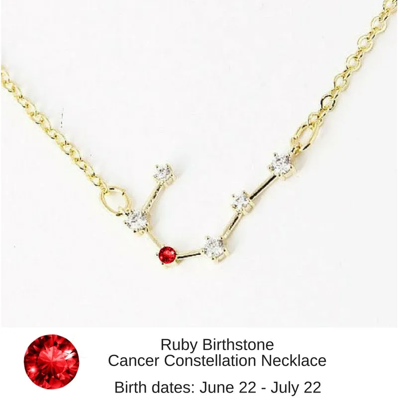 Taurus Constellation Zodiac Necklace with Emerald Birthstone - "Star Candy"