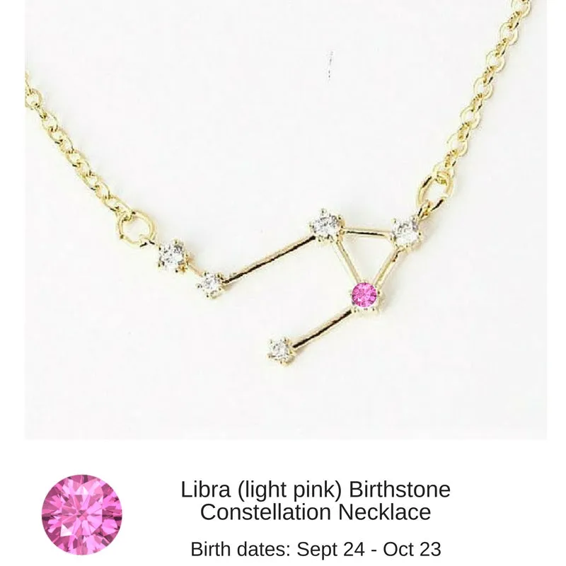 Taurus Constellation Zodiac Necklace with Emerald Birthstone - "Star Candy"