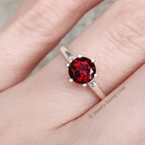 The Juliet- Natural Garnet