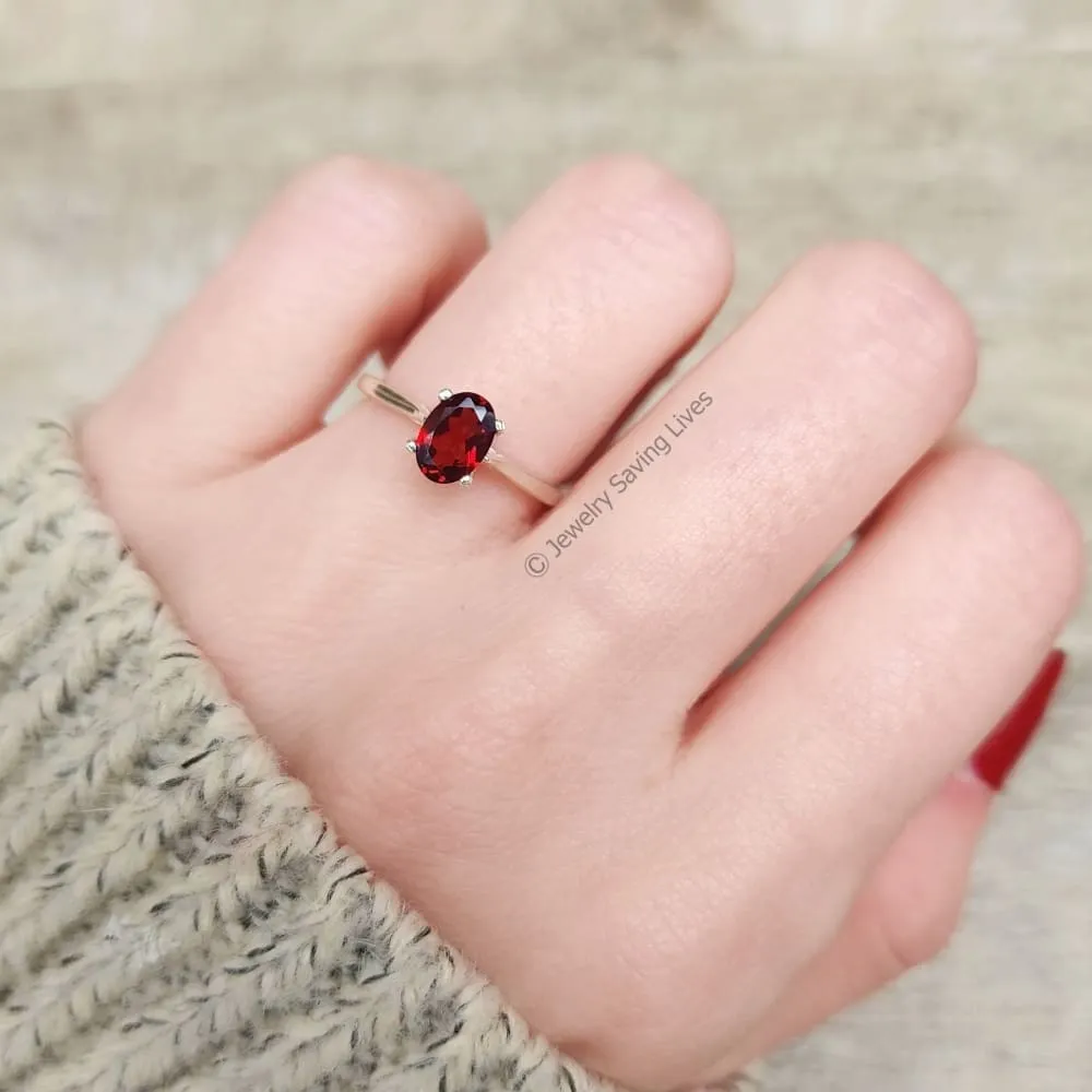The Juliet- Natural Garnet