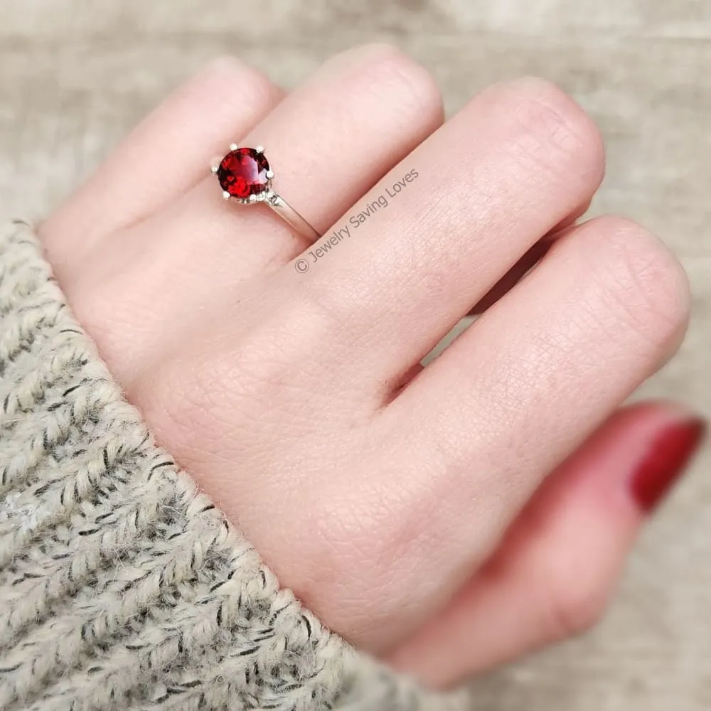 The Juliet- Natural Garnet