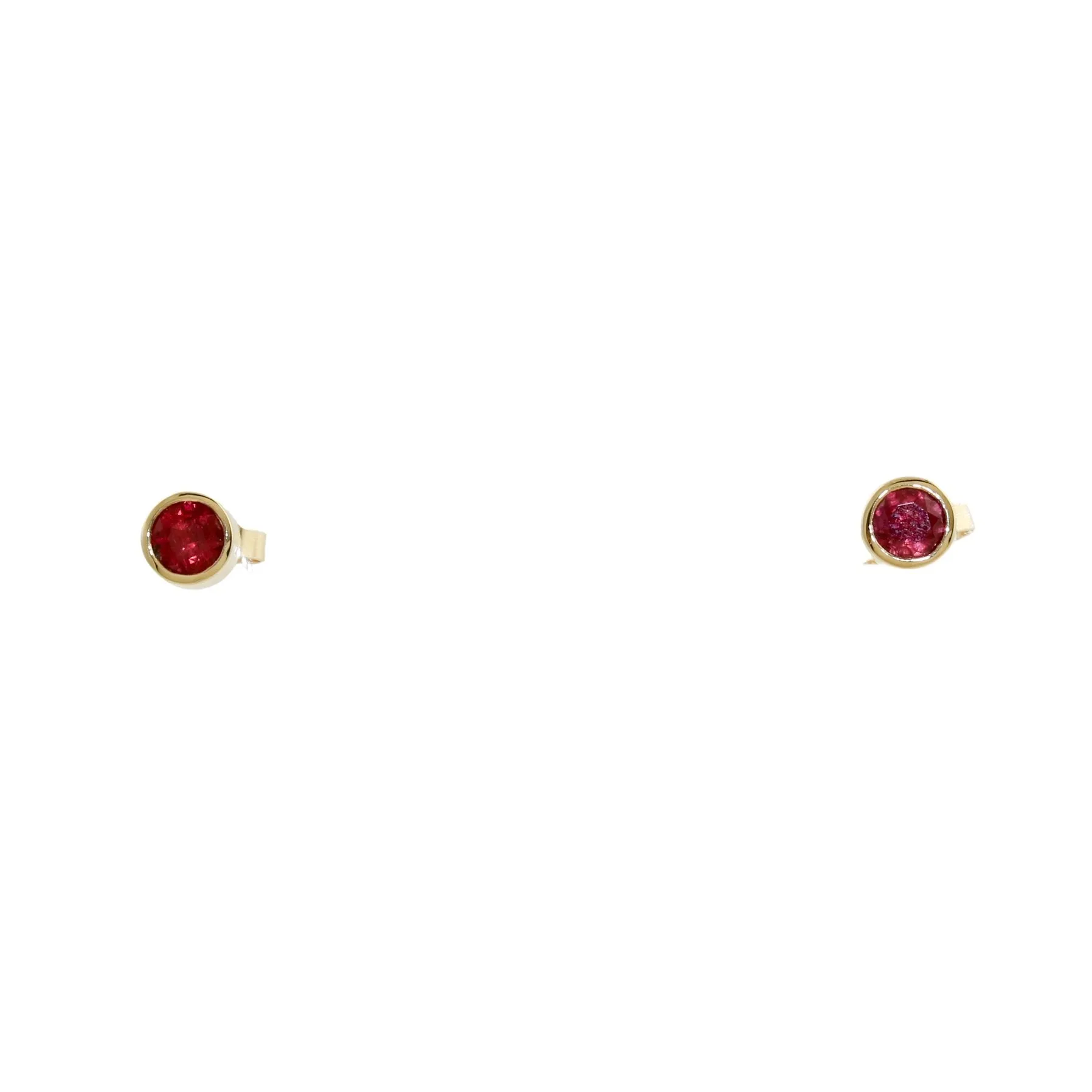 The Scarlet Sparkle 14k Ruby Studs