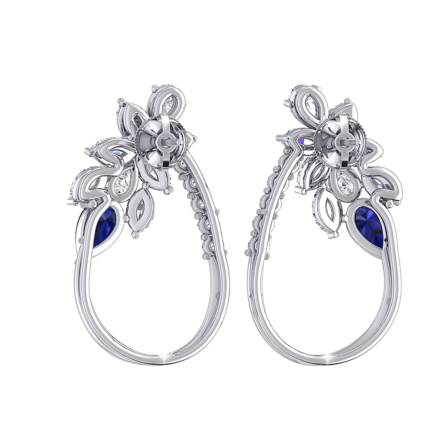 THE WHISPERING WOODS SAPPHIRE STUDS