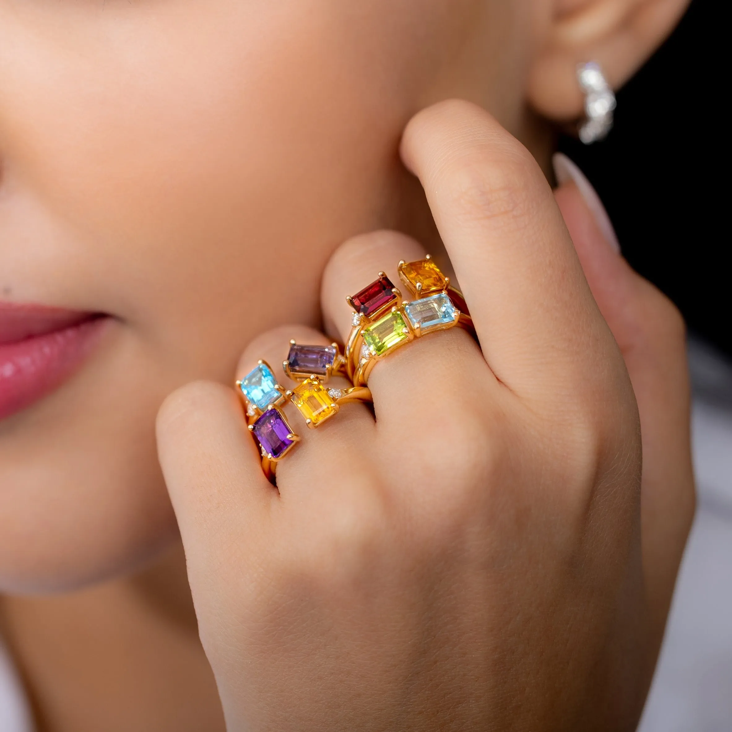 Toi Et Moi Personalized Gemstone Ring