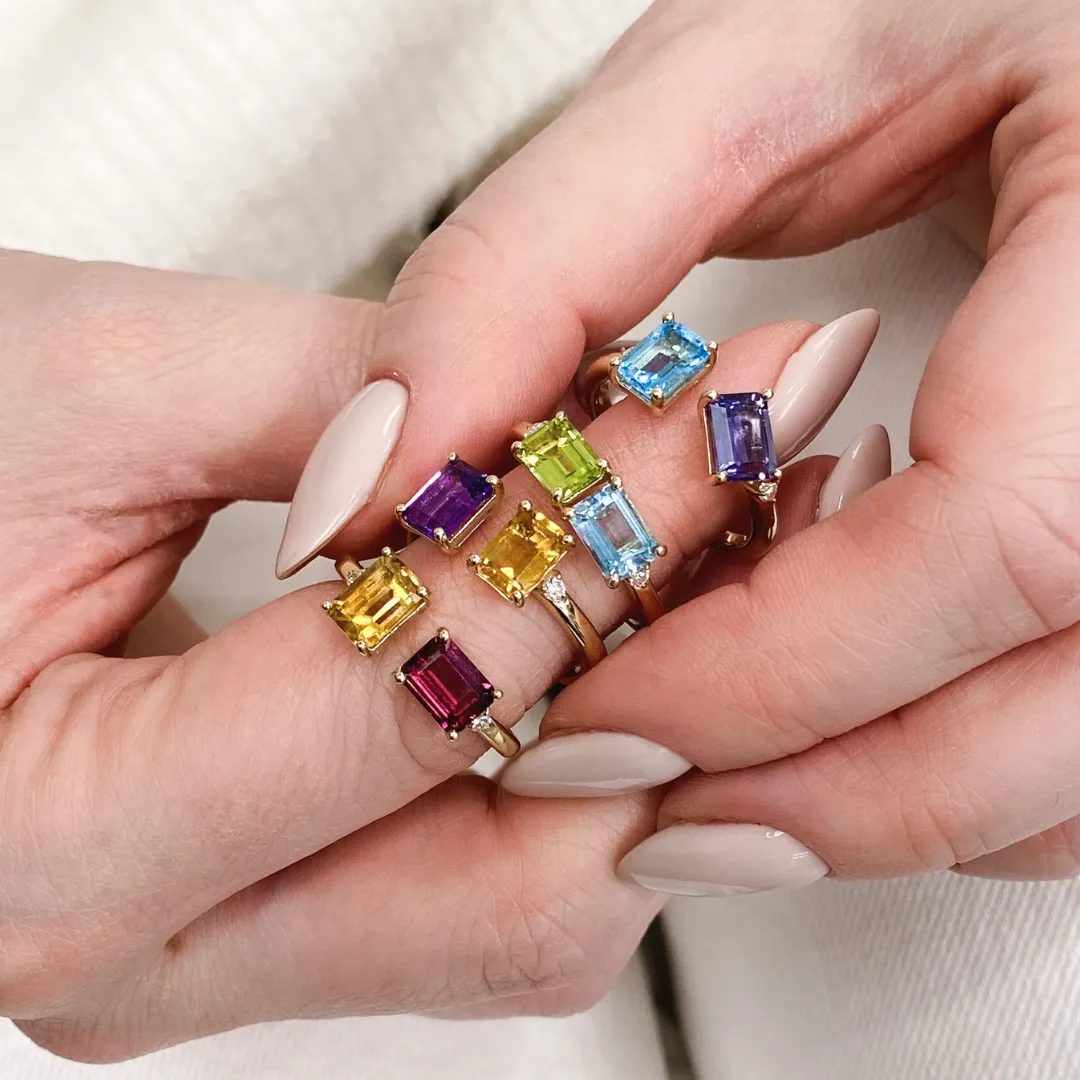Toi Et Moi Personalized Gemstone Ring