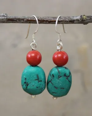 Traditional Tibetan Earrings