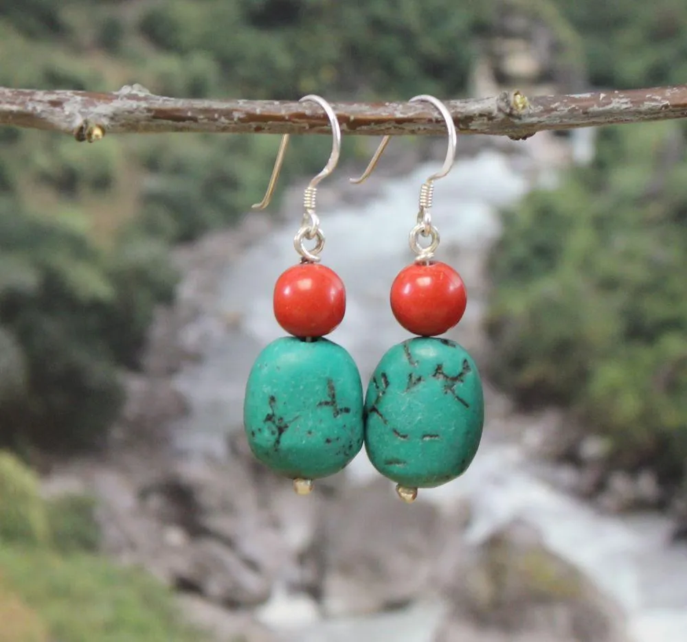 Traditional Tibetan Earrings