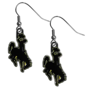 Wyoming Cowboy Chrome Dangle Earrings