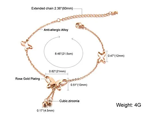 Yellow Chimes Anklets for Women Charm Hagging inter-linked Chain Style Chic Anklet for Women and Girls (AK 8)