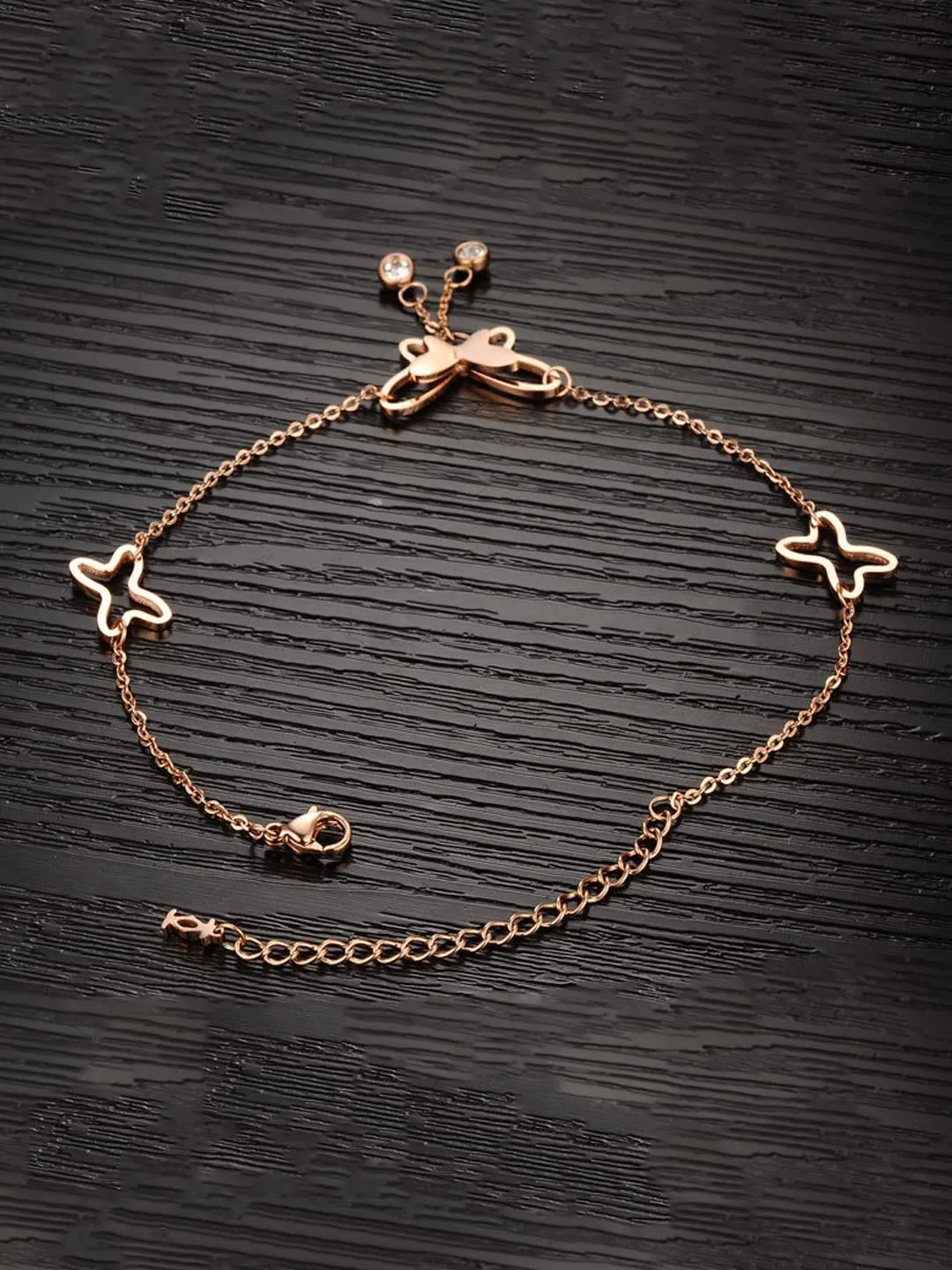 Yellow Chimes Anklets for Women Charm Hagging inter-linked Chain Style Chic Anklet for Women and Girls (AK 8)