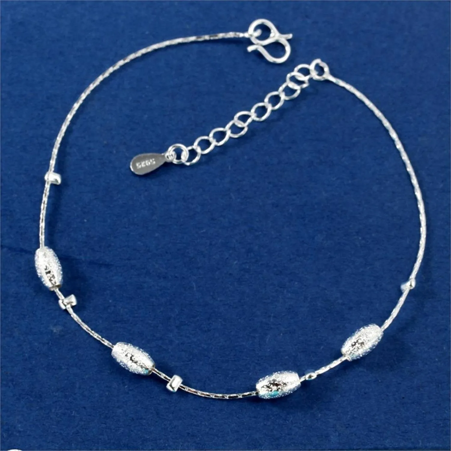 Yellow Chimes Moxie Collection Magical Love Beads Links Sterling Silver Anklet Combo for Girls and Women…