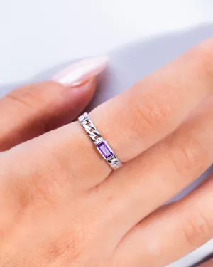 Zircon (0101-Purple) Ring