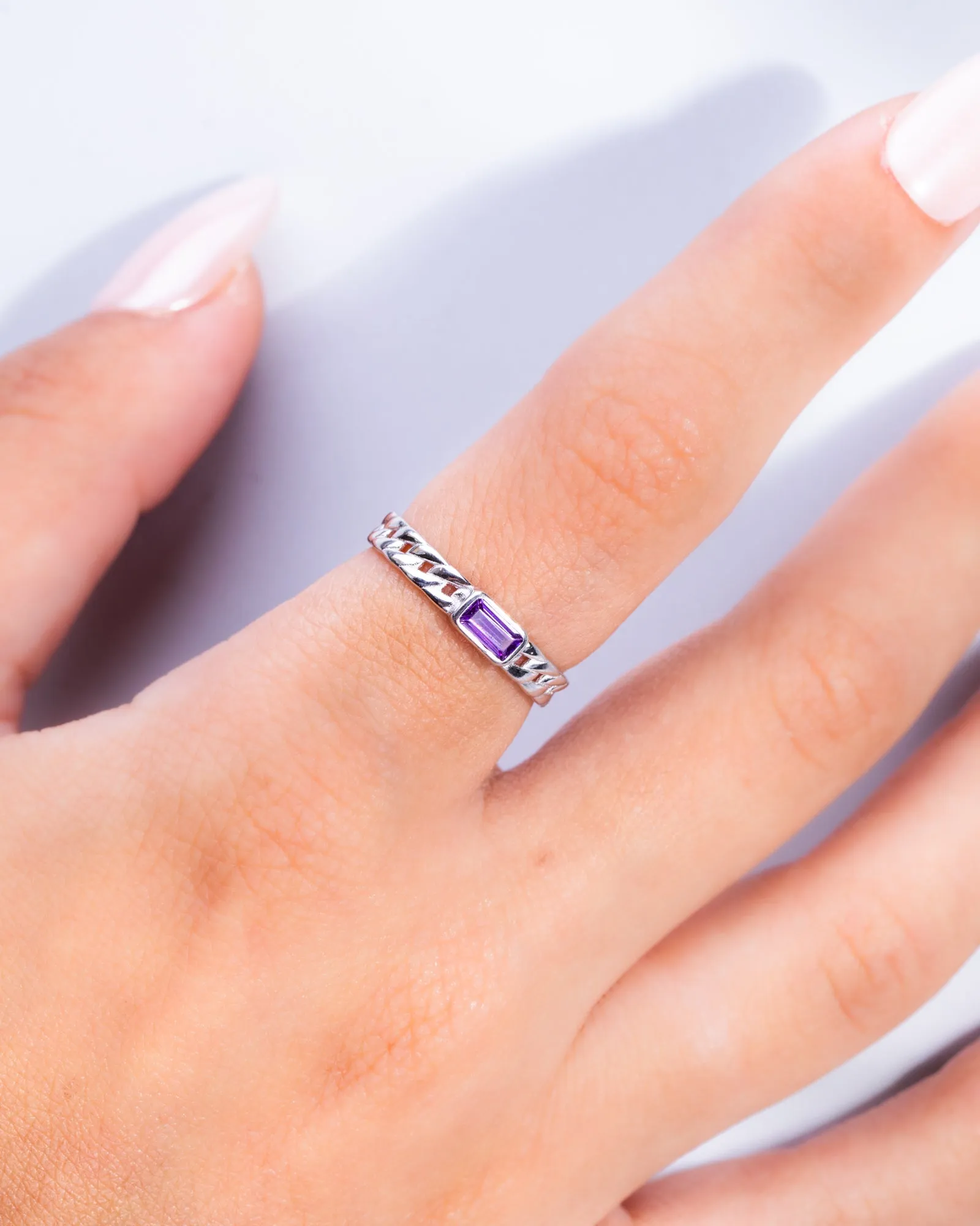 Zircon (0101-Purple) Ring